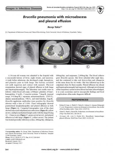 Corresponding author Dr Recep Tekin Department of Infectious Diseas