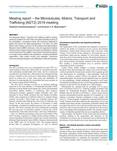 MEETINGREPORTMeetingreporttheMicrotubulesMotorsTransportandTrafficki