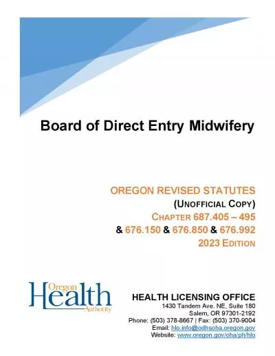 oard of Direct Entry Midwifery