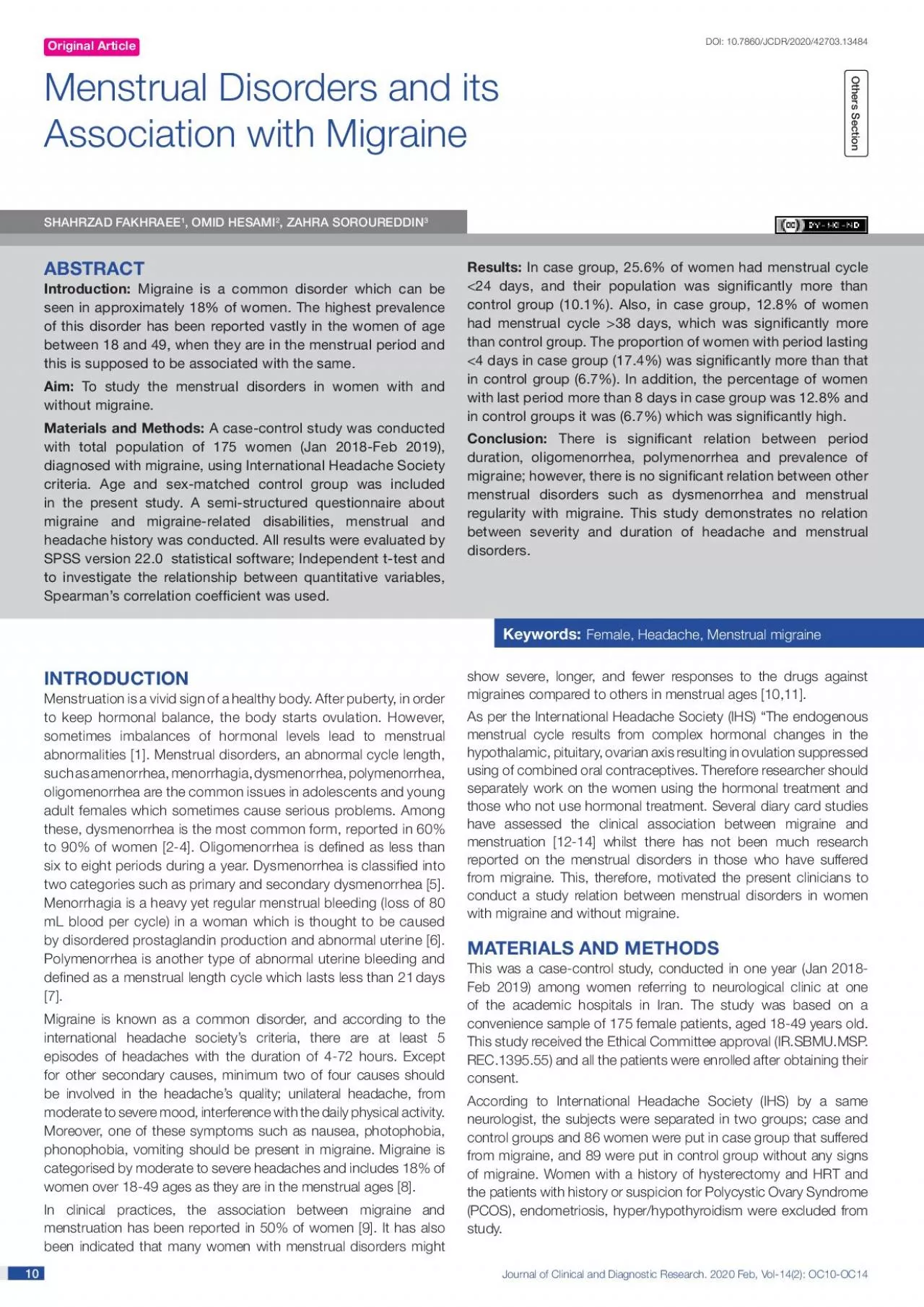 PDF-Journal of Clinical and Diagnostic Research 2020 Feb Vol142 OC10