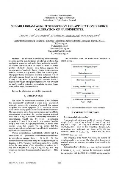 Table 3  Uncertaintyanalysis for nanoindentor in microforces