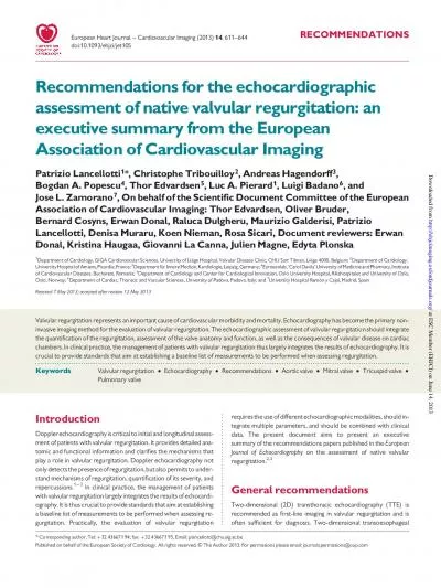 RECOMMENDATIONSRecommendationsfortheechocardiographicassessmentofnativ