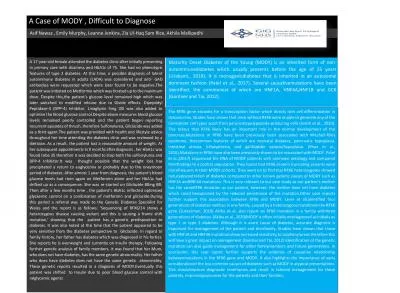 A Case of MODY  Difficult to Diagnose