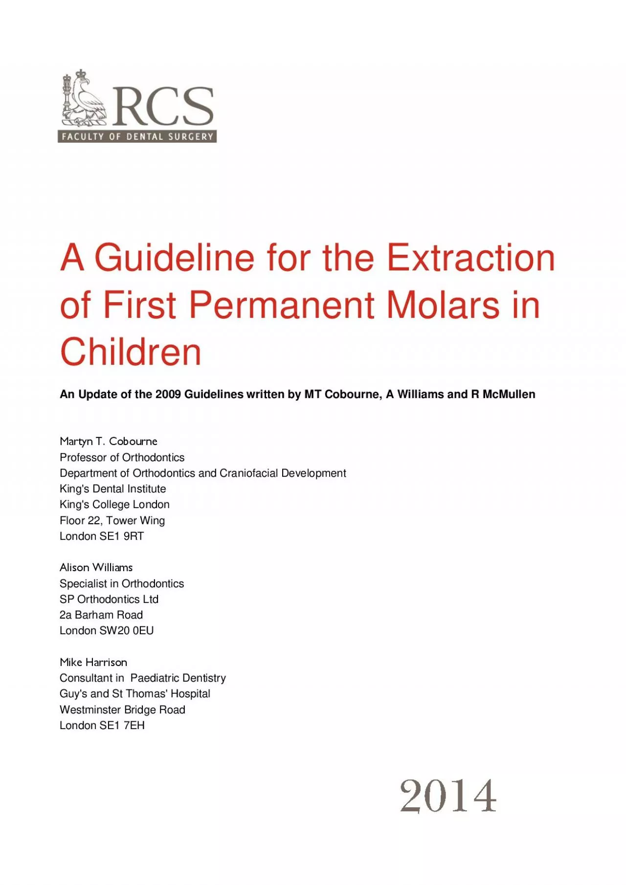 A Guideline for the Extraction