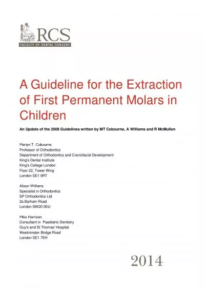 A Guideline for the Extraction