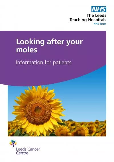 Looking after your molesInformation for patients