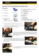 Instructions for GFB Short Shift Kit for MY08-on WRX