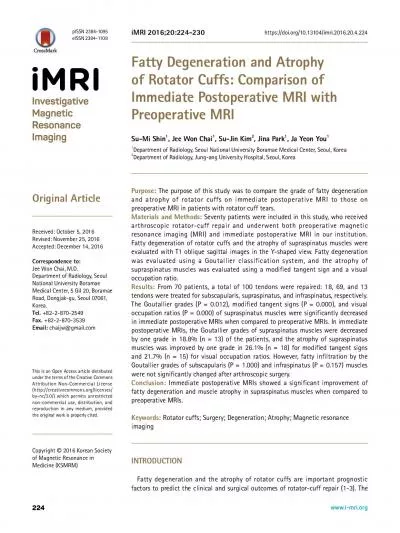 Immediate Postoperative MRI with This is an Open Access article distri