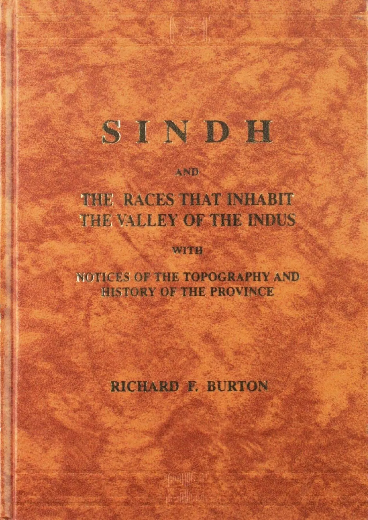 PDF-(EBOOK)-SINDH and the Races that Inhabit the Valley of the Indus