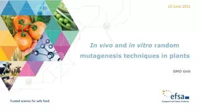 mutagenesis techniques in plants