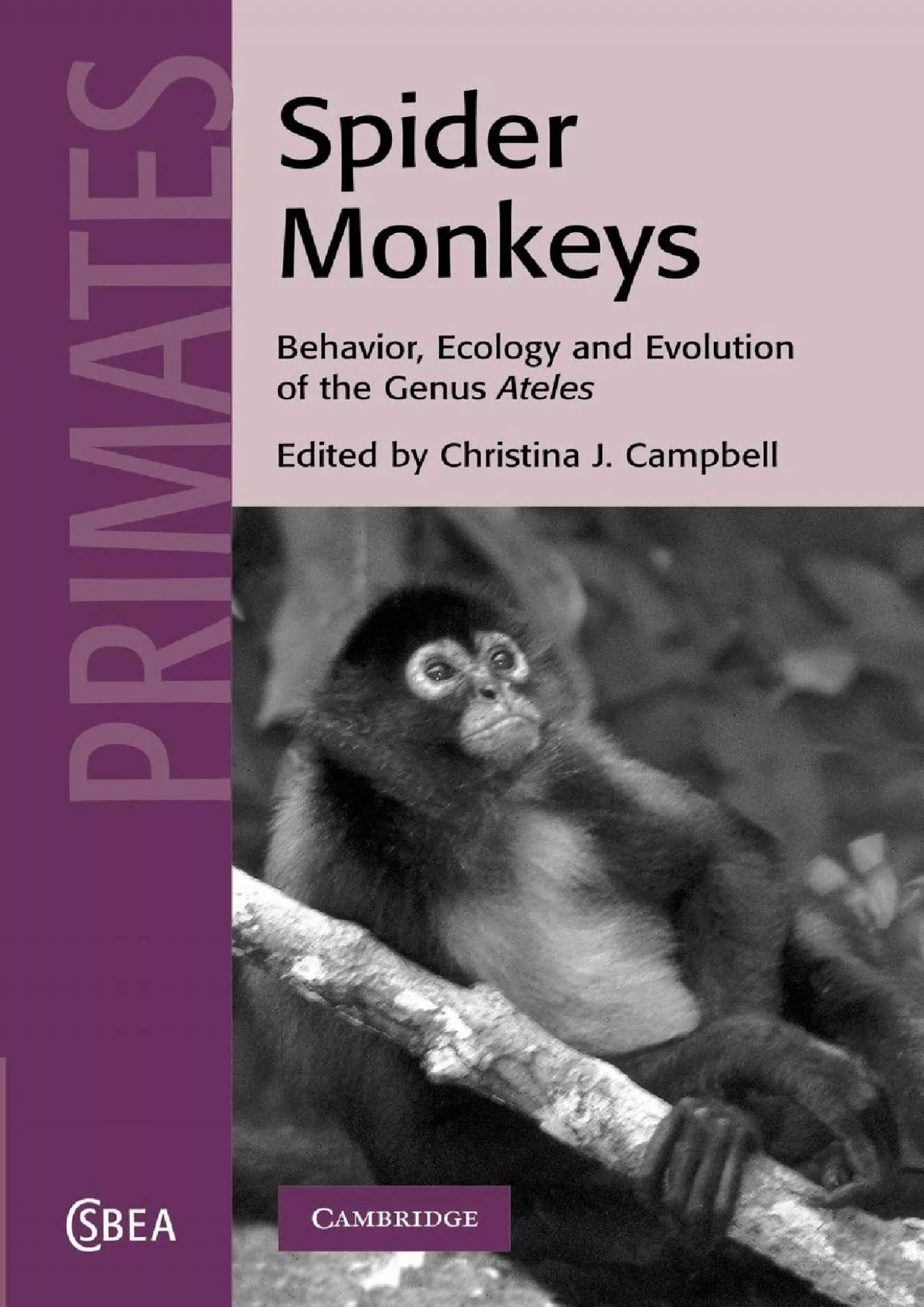 PDF-(BOOK)-Spider Monkeys: Behavior, Ecology and Evolution of the Genus Ateles (Cambridge