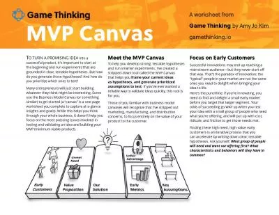 Here is your MVP canvas