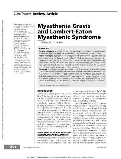 MyastheniaGravis