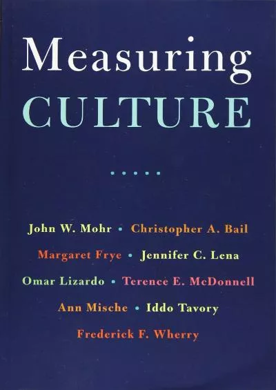 (BOOK)-Measuring Culture