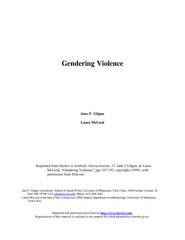 Gendering Violence