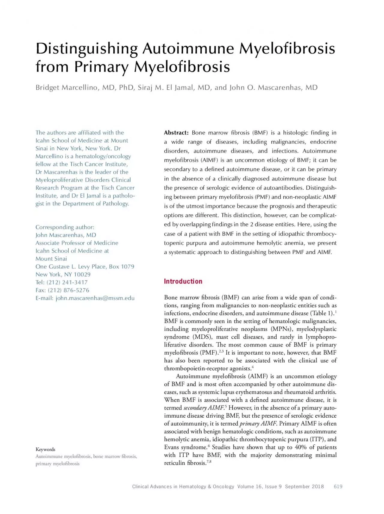 PDF-Clinical Advances in Hematology Oncology Volume 16 Issue 9 Septem