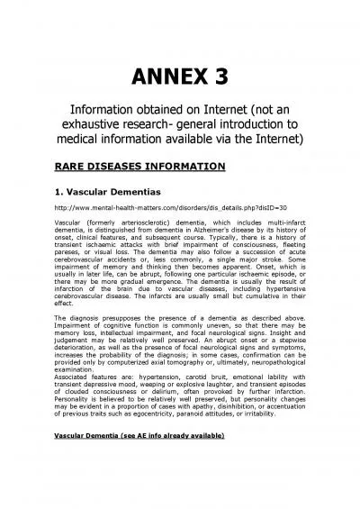 Subcortical Vascular Dementia