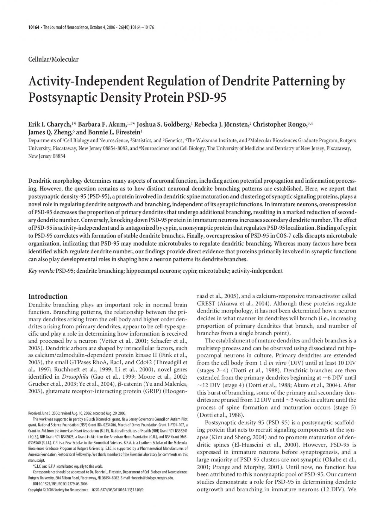 PDF-ActivityIndependentRegulationofDendritePatterningbyPostsynapticDensit