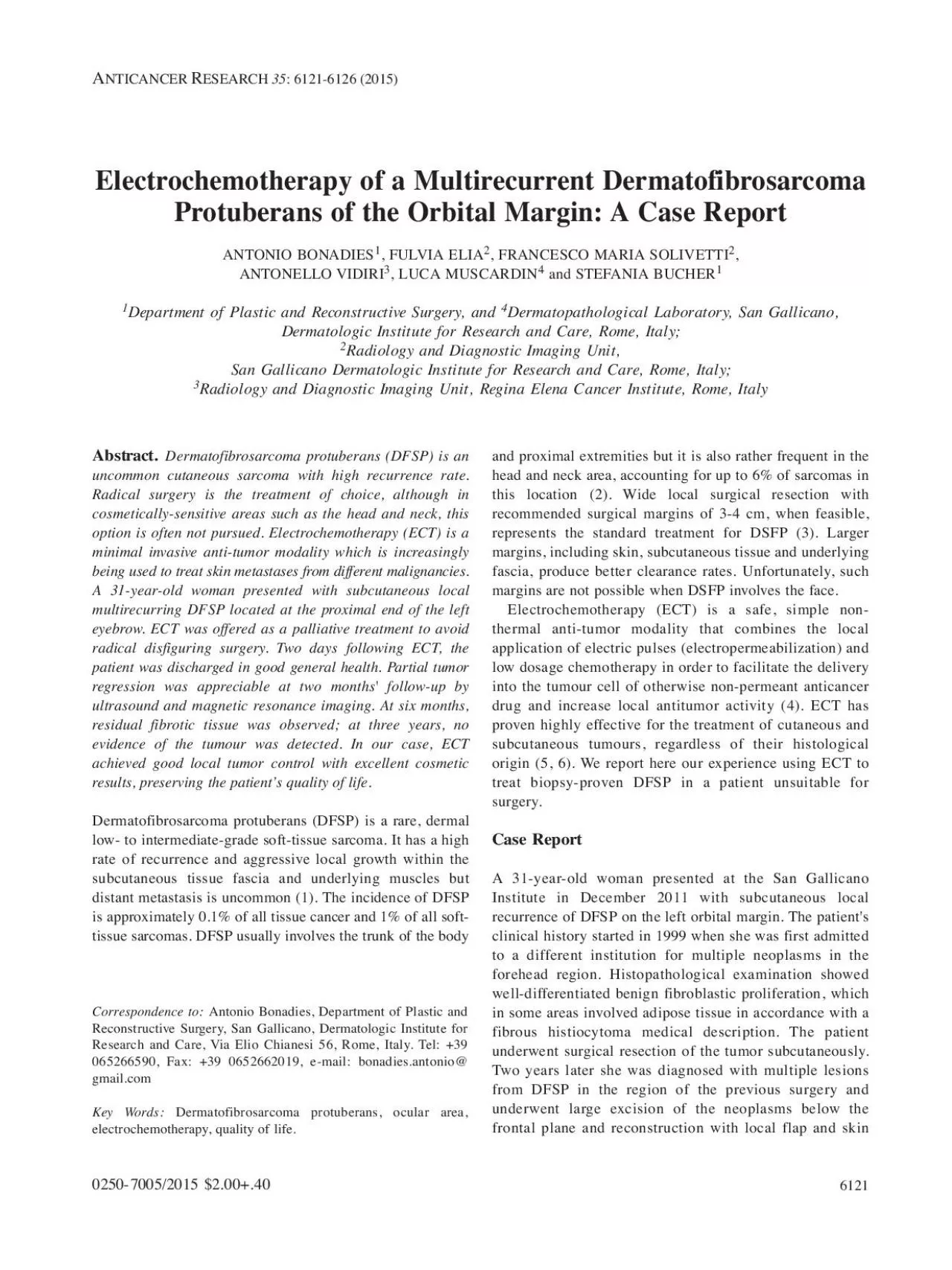 PDF-Abstract Dermatofibrosarcoma protuberans DFSP is anuncommon cutaneo