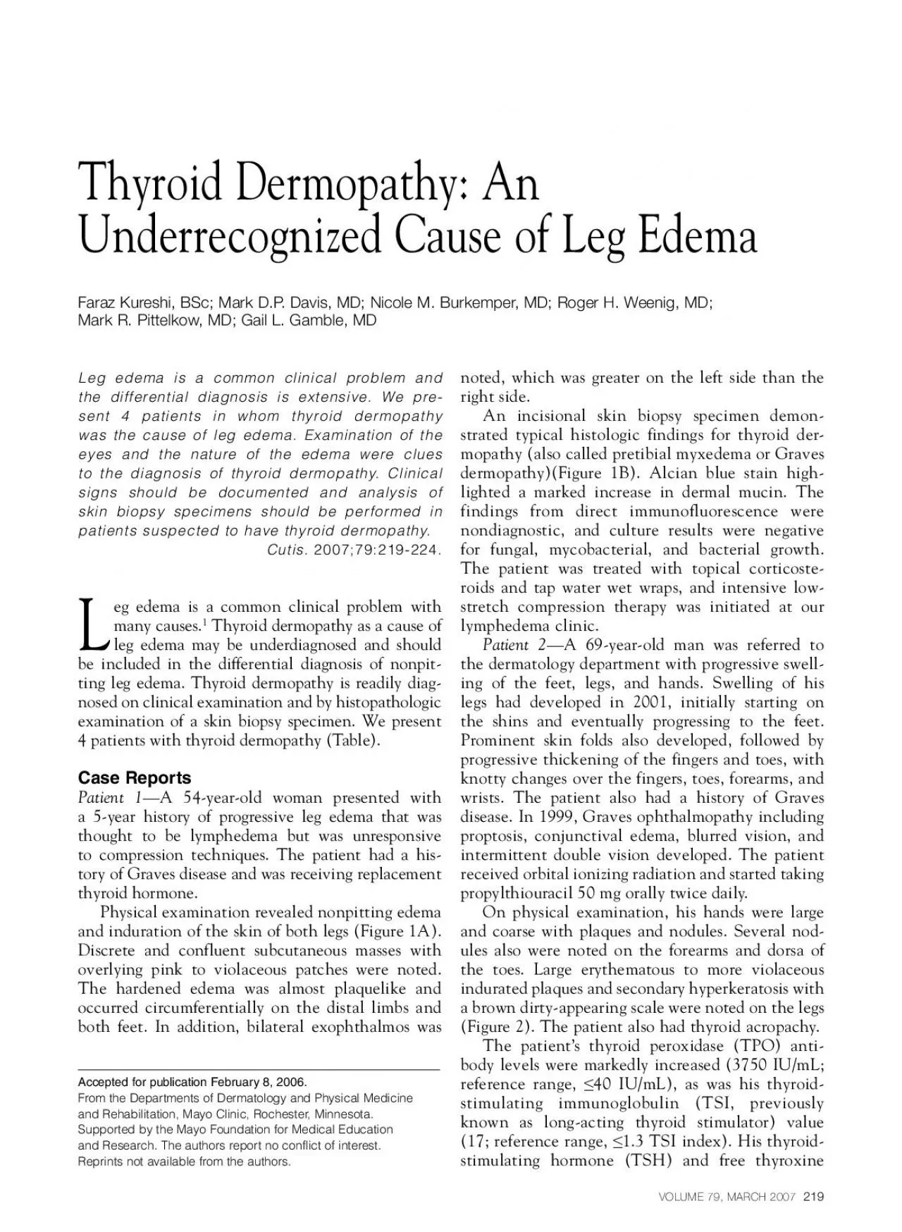 PDF-eg edema is a common clinical problem with