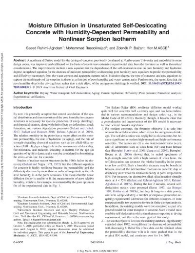 MoistureDiffusioninUnsaturatedSelfDesiccatingConcretewithHumidityDep