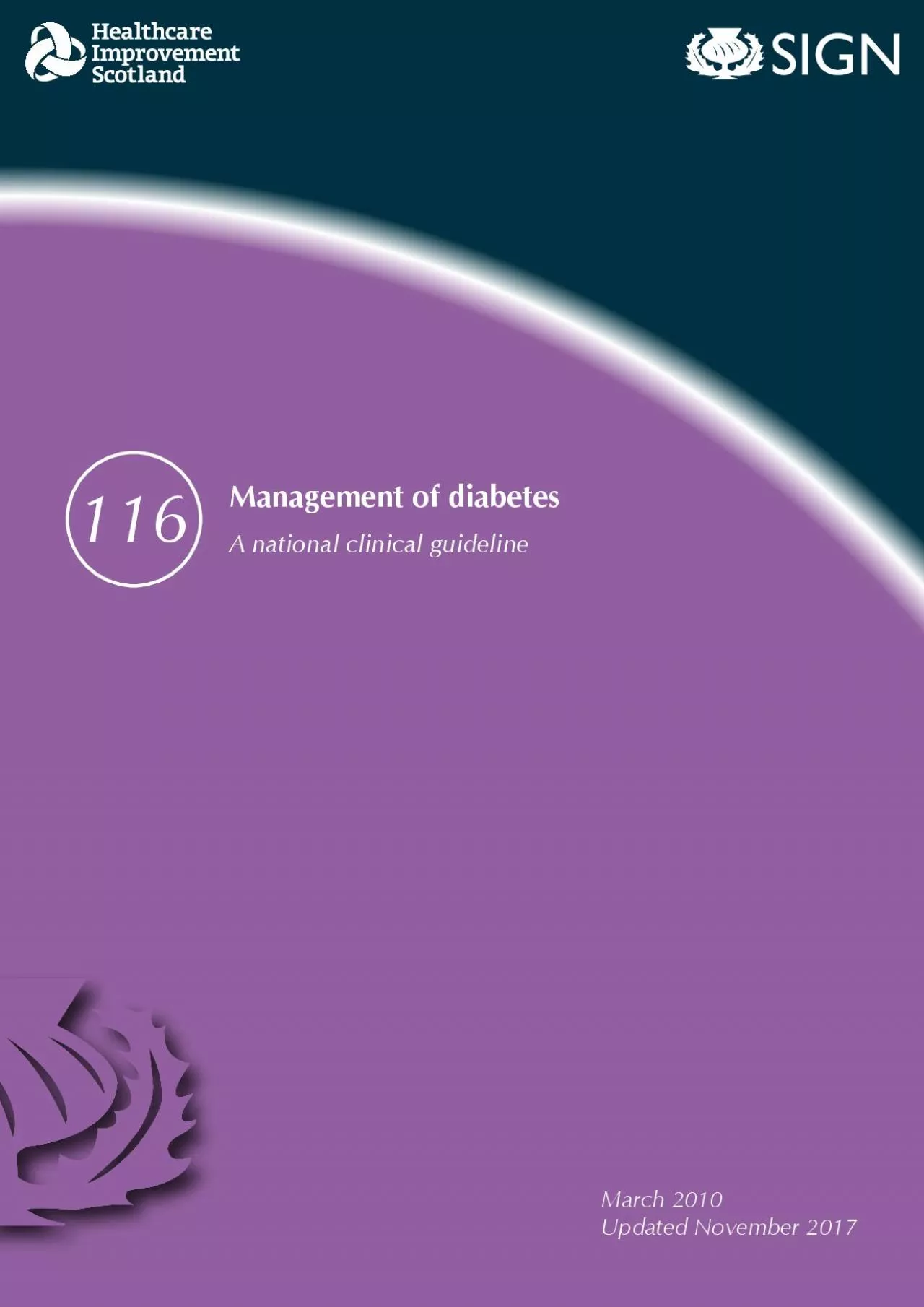 PDF-Management of diabetesA national clinical guidelineMarch 2010 Updated