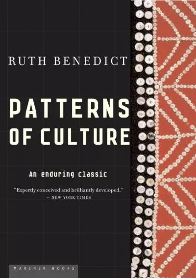 (DOWNLOAD)-Patterns Of Culture