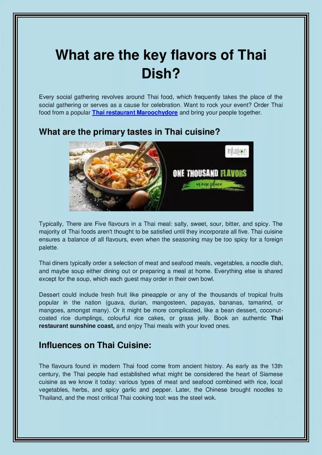 PDF-What are the key flavors of Thai Dish?