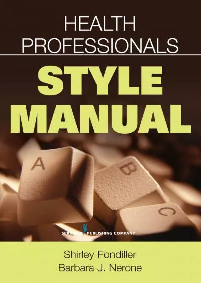 (READ)-Health Professionals Style Manual