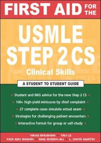 (READ)-First Aid for the USMLE Step 2 CS (Clinical Skills Exam)