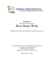 HandbookHelp Me Understand GeneticsHow Genes WorkReprinted from Geneti