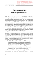 Chapter One: Can genes create sexual  preferences?