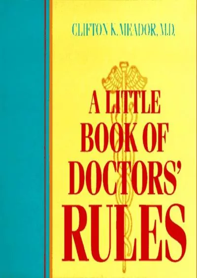 (DOWNLOAD)-A Little Book of Doctors\' Rules I