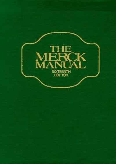 (BOOK)-The Merck Manual of Diagnosis and Therapy 1992, 16th Edition