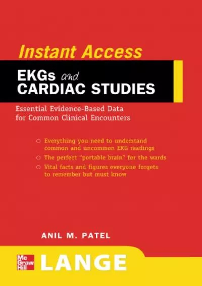 (BOOS)-LANGE Instant Access EKGs and Cardiac Studies: EKGs and Common Cardiac Studies