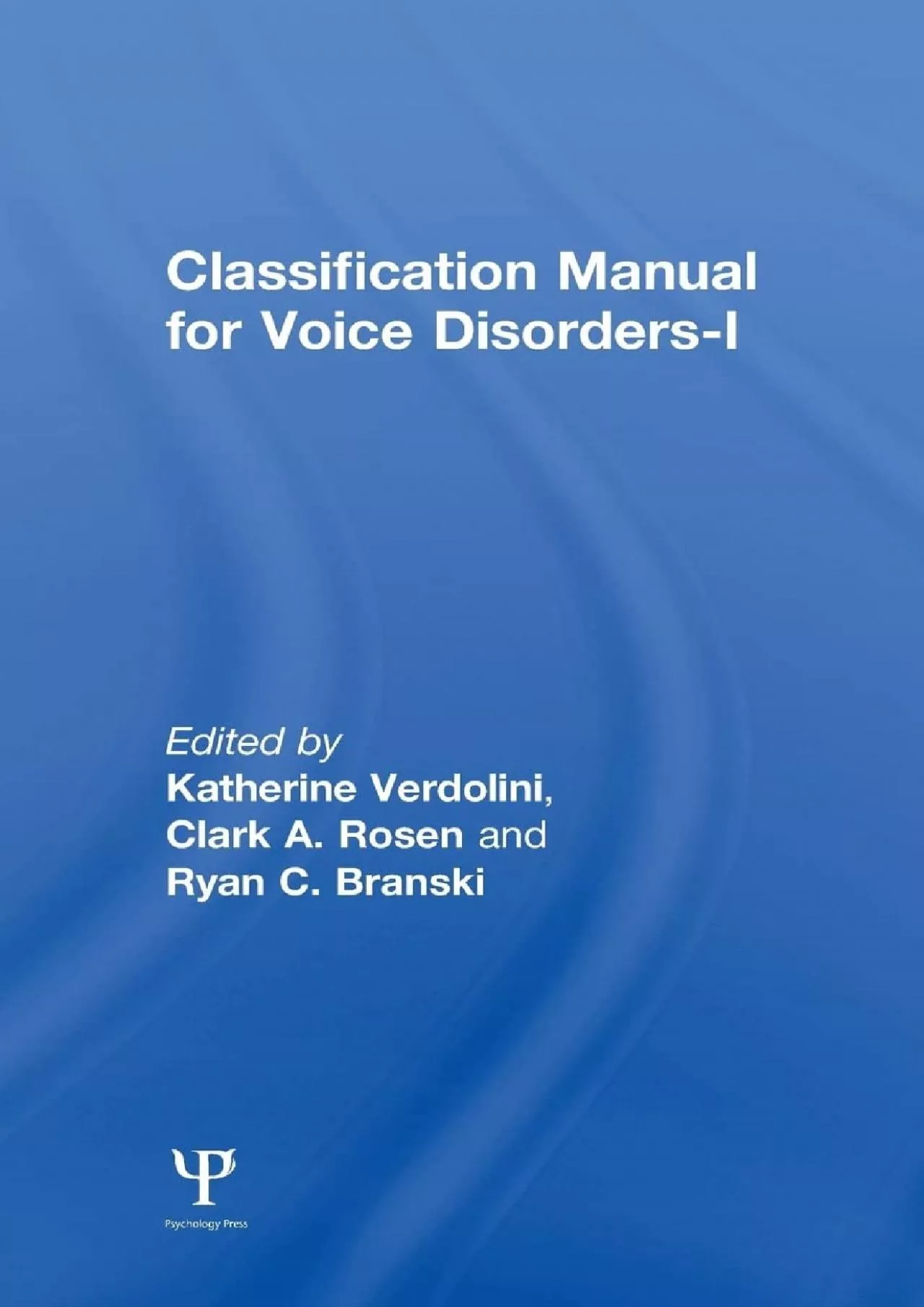 PDF-(DOWNLOAD)-Classification Manual for Voice Disorders-I