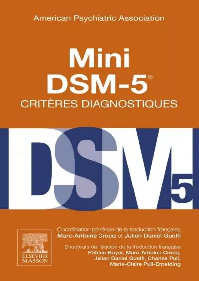 (BOOK)-Mini DSM 5 Critères Diagnostiques (French Edition)
