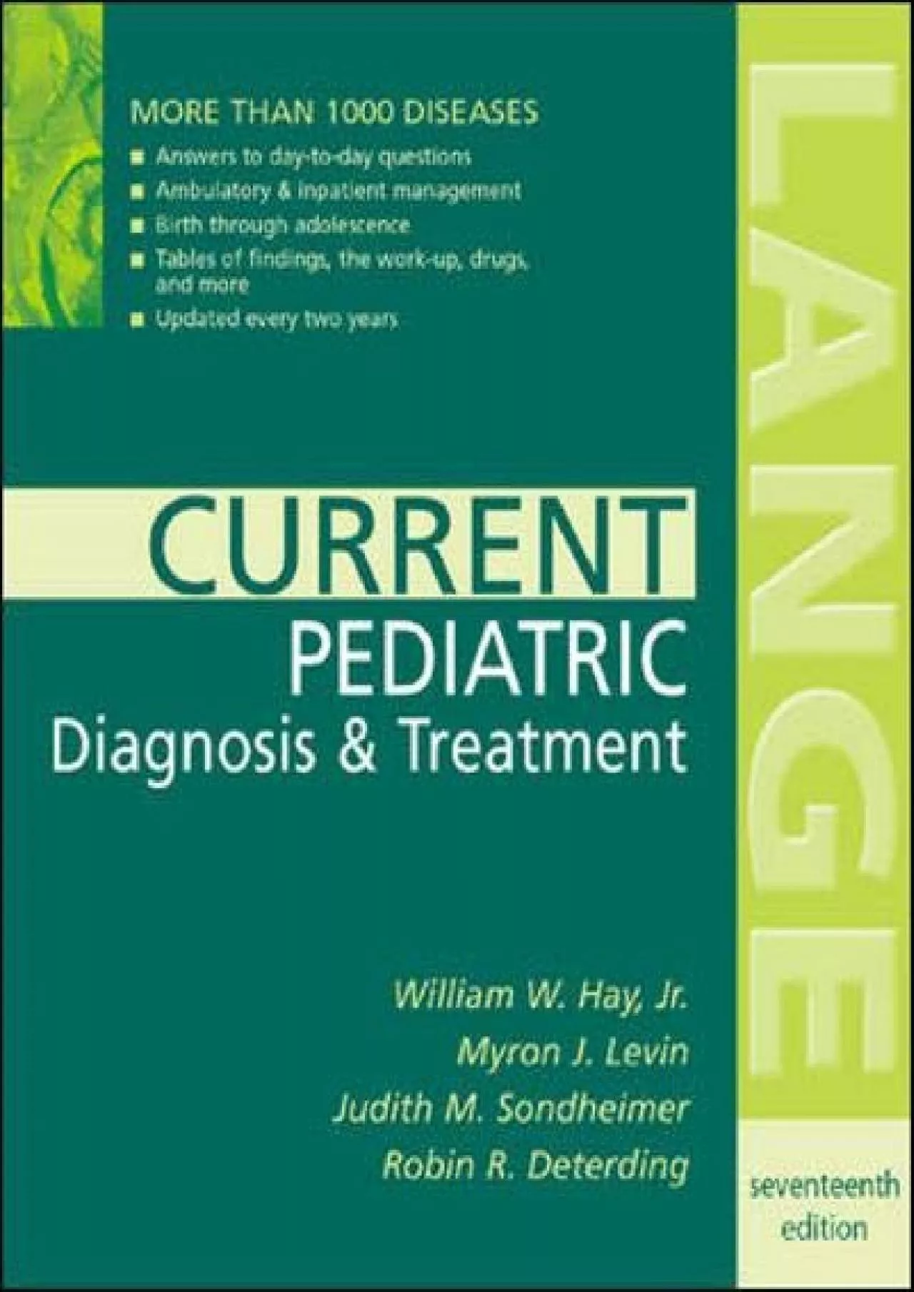 (BOOK)-Current Pediatric Diagnosis & Treatment (Current Pediatric Diagnosis and Treatment)
