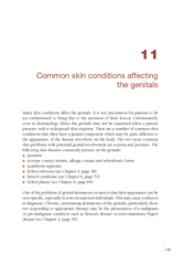 Common skin conditions affecting