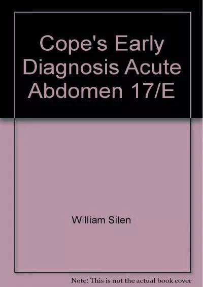 (READ)-Cope\'s Early Diagnosis of the Acute Abdomen