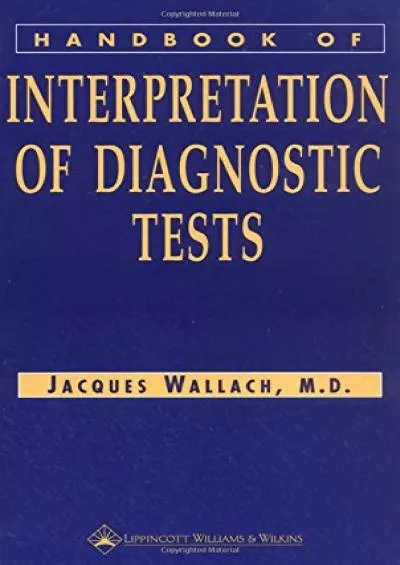(BOOK)-Handbook of Interpretation of Diagnostic Tests
