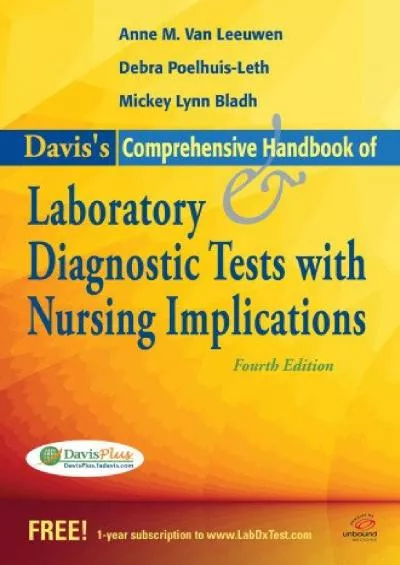 (READ)-Davis\'s Comprehensive Handbook of Laboratory and Diagnostic Tests With Nursing