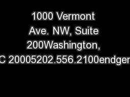 1000 Vermont Ave. NW, Suite 200Washington, DC 20005202.556.2100endgeno