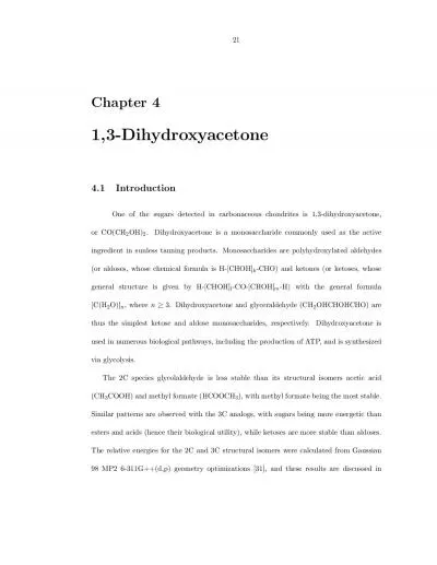 Chapter413Dihydroxyacetone41IntroductionOneofthesugarsdetectedincar