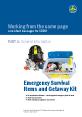 Emergency Survival Items and Getaway KitBe prepared for disasters 15