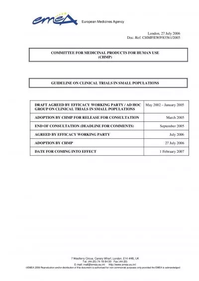 EMEA 2006 Page 210 GUIDELINE ON CLINICAL TR