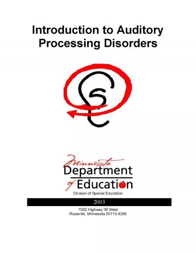 Introduction to Auditory Processing Disorders