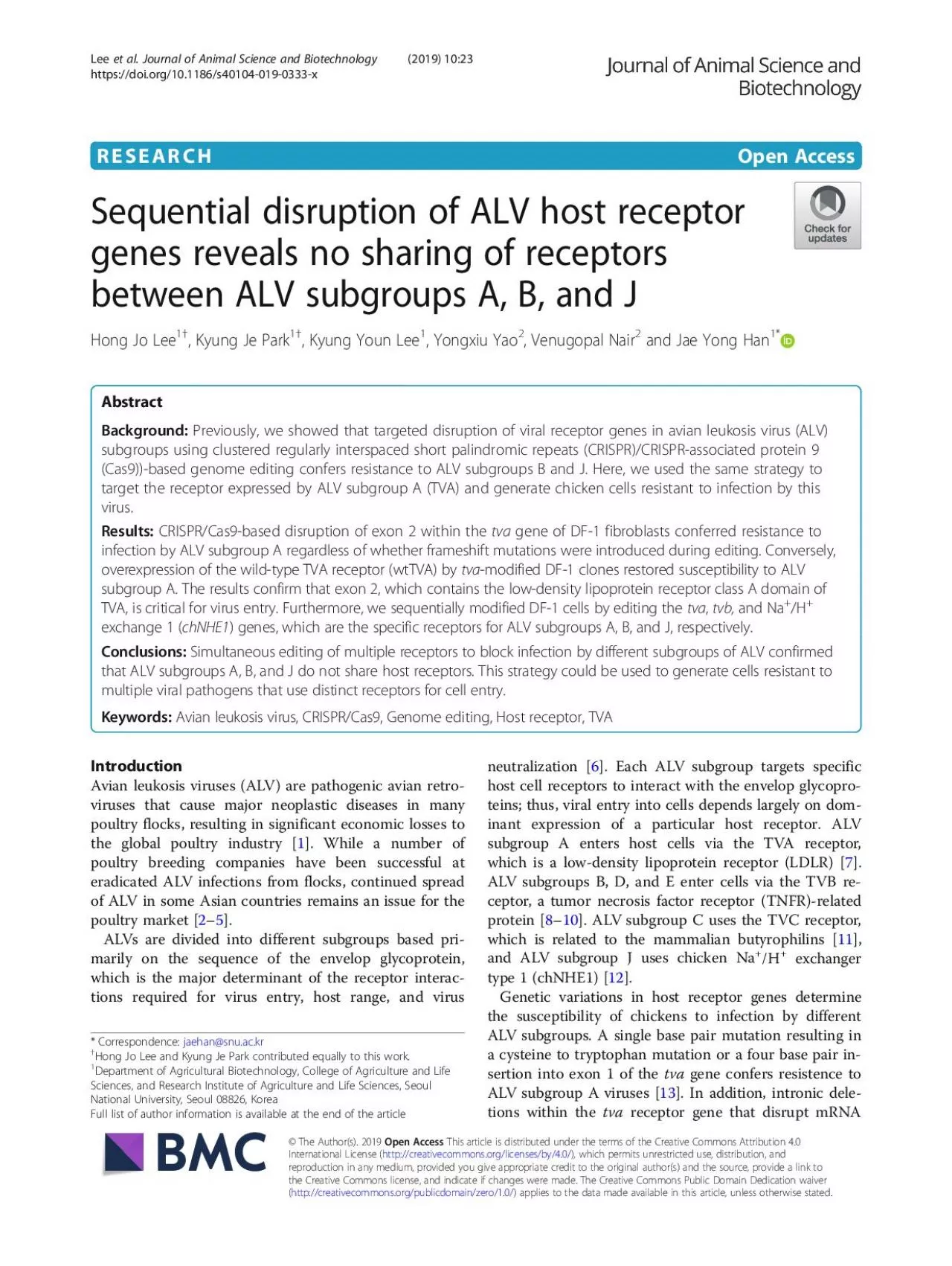 PDF-splicingconferresistancetoALVsubgroupAviruses1415Inadditionanatur