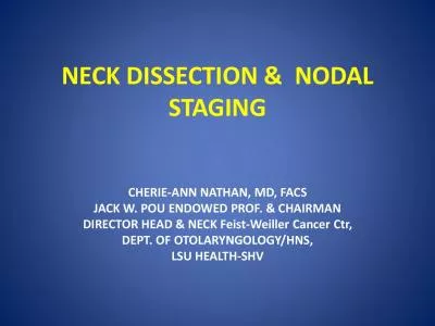 NECK DISSECTION   NODAL