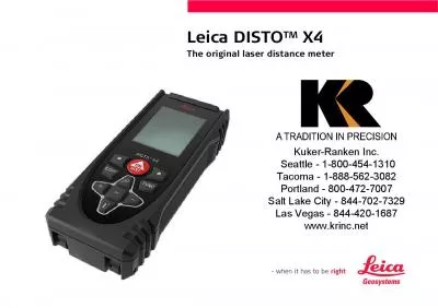 Leica DISTOTM X4The original laser distance meter